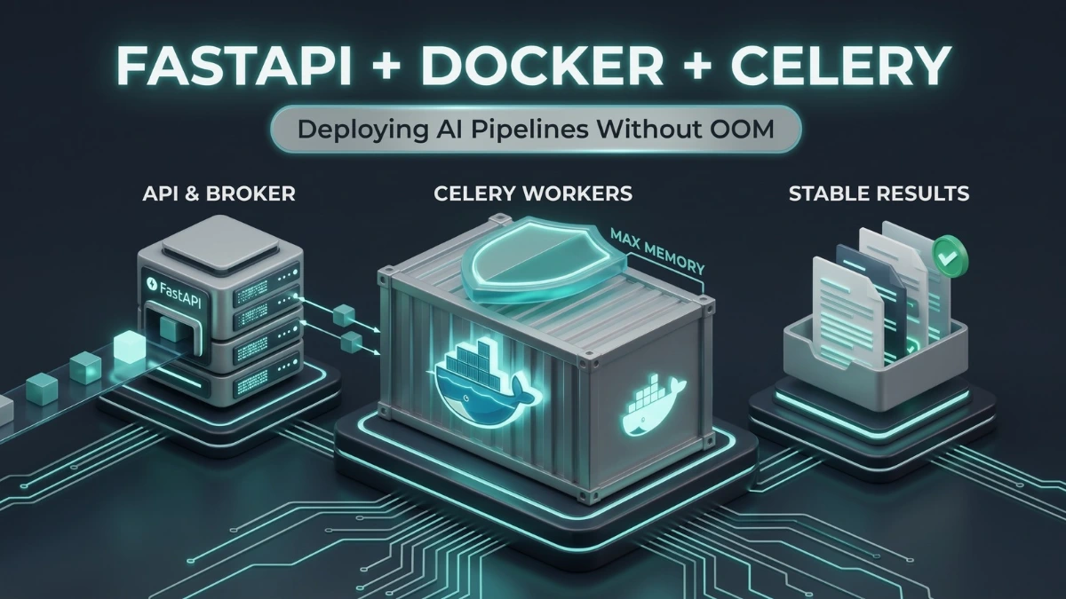 FastAPI + Docker + Celery: Deploying an Async AI Worker Pipeline That Doesn't OOM